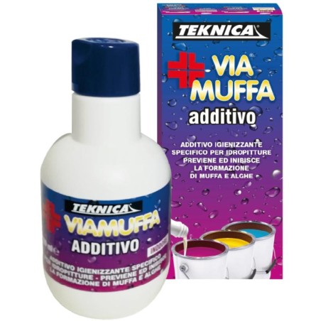 VIAMUFFA additivo concentrato ad ampio spettro per pitture da ml. 250